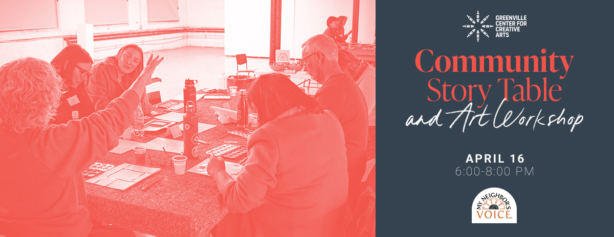 Community Story Table and Art Workshop at GCCA: April